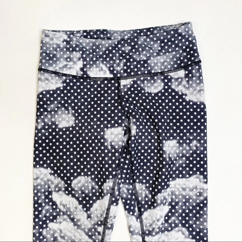 Lululemon Wunder Under Crop II Full On Luon Dottie Dream Rose Leggings Size 4